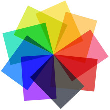 9Pcs Gel Light Filter for Film,Video,Photo,Stage (Multicolor)