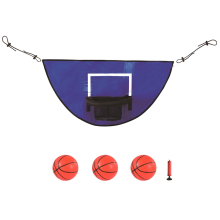 Canestro da basket con trampolino e mini da installare per schiacciate a strapiombo