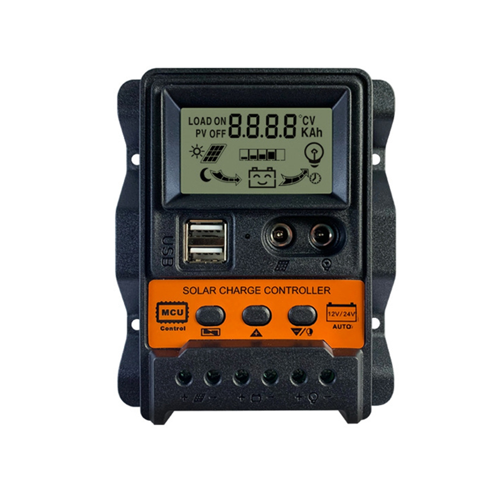 30A Solar Charge Controller Solar Panel Battery Controller 2 Usb Lcd 4852532547128
