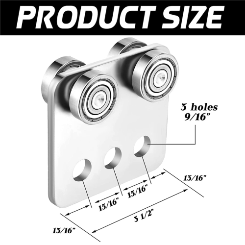 4 Pcs 4 Wheel Trolley Assembly Roller Trolley Stable Welded Channel 1
