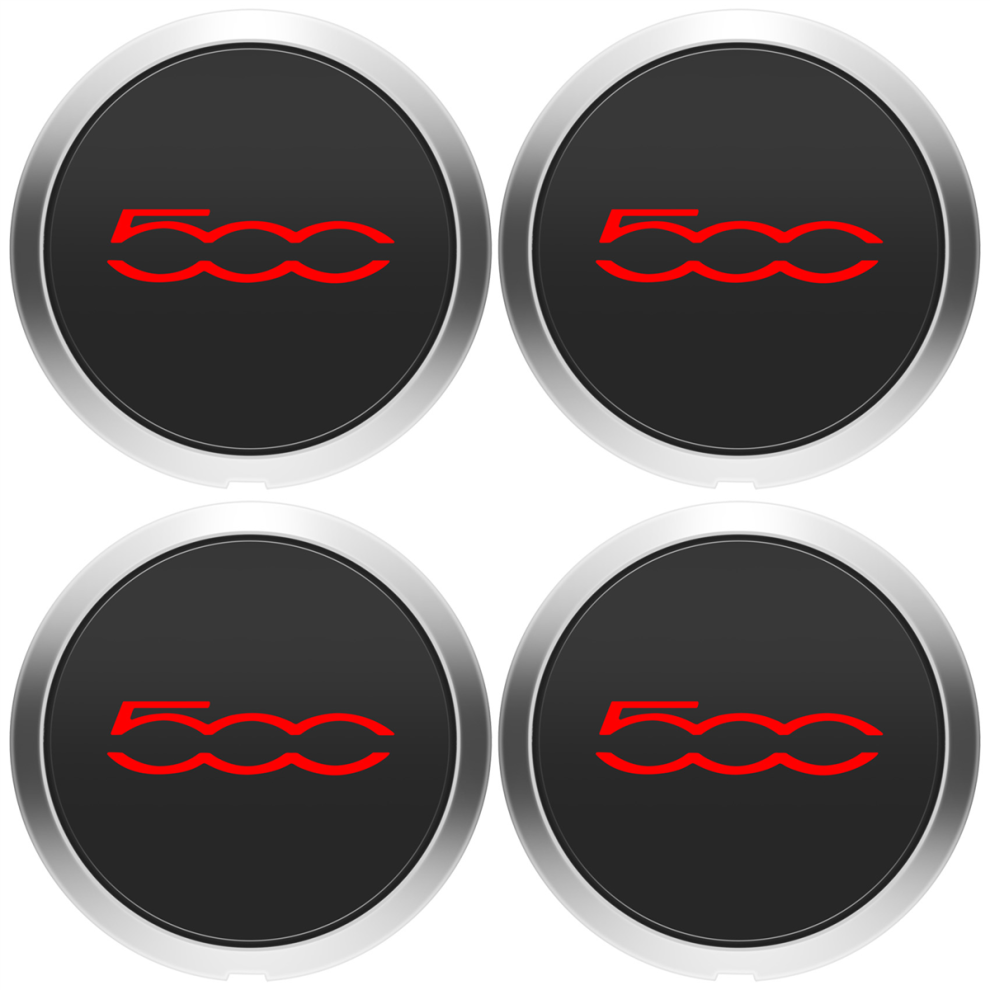 4Pcs 133mm Hubcap for 500 Wheels Centre Hub Caps Set Red-image-OPC-PHHH9XC-NEW