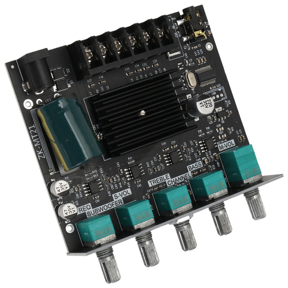 Mt21 Digital Power Amplifier Board 50Wx2+100W 2.1 Channel Aux 4852532558292