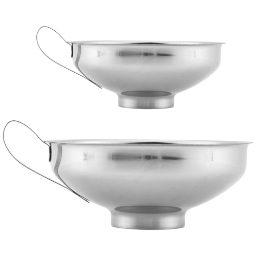 Canning Funnel,2 Pack Stainless Steel Kitchen Funnel Jar Funnel 1