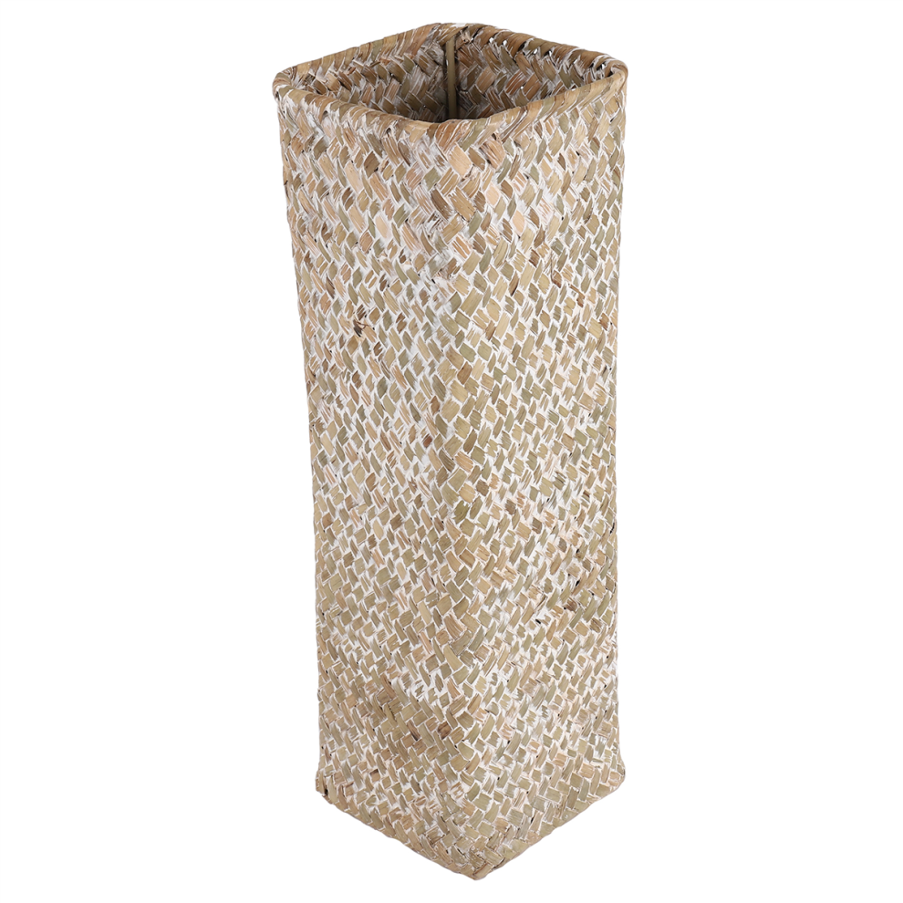 JarróN De Flores De RatáN, Cestas De Bambú, Jarrones Altos Para DecoracióN Del Hogar, Blanco-image