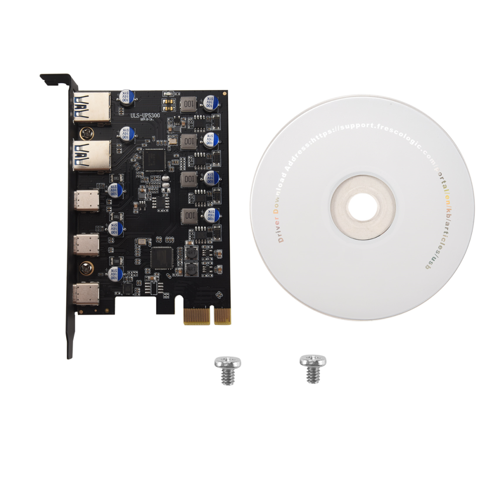 Photos - Card Reader / USB Hub PCIe Expansion Card to 5 Port  for 10(3X USB C,2X USB 3.0-A )