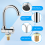 Copper Basin Faucet Cold Kitchen Tap for Marine Boat Deck 6