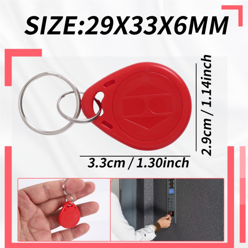 50 τεμάχια κάρτα ταυτότητας RFID Keyfob κλειδί ελέγχου πρόσβασης για πρόσβαση σε πόρτα 2