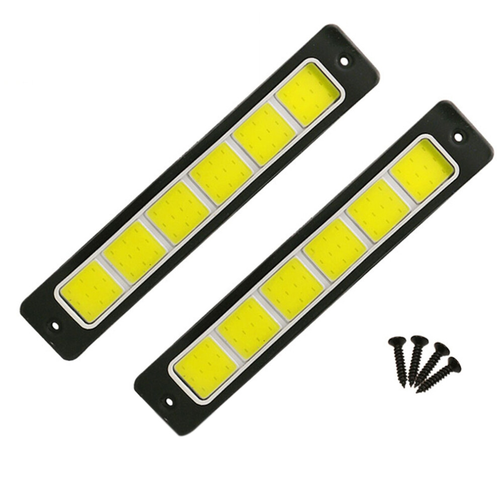 Striscia Led Cob Flessibile Da 2 Pezzi Per Luci Diurne A Led, 190 X 35 Mm, 12 V