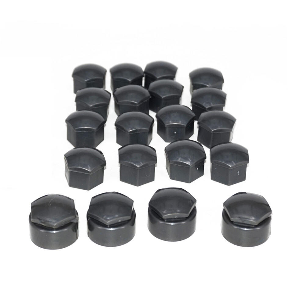 16Pcs 17Mm Wheel Lug Nut Center Cover Caps + 4Pcs 25Mm Circle Bolt 4853476884898