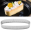 10 Pack Oval Tart Ring,Perforated Baking Ring,Pastry Ring 5