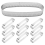 10 Pack Oval Tart Ring,Perforated Baking Ring,Pastry Ring 3