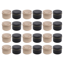 Paquete de 24 latas para velas de 113 g (4 oz) para hacer velas y manualidades.