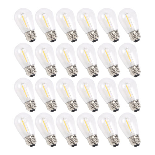 24 Pack 3V LED S14 Replacement Light Bulbs, Solar String Light Bulbs 1