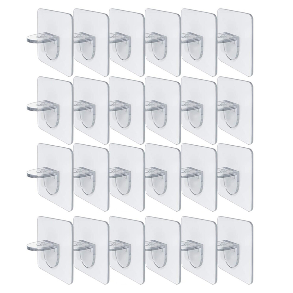 24Pcs Punch Free Shelf For Kitchen Cabinet Closet Brackets Clapboard 4853476886632