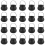 20 Pcs Candy Kettles Witch Skeleton Cauldron Holder Pot with Handle 2