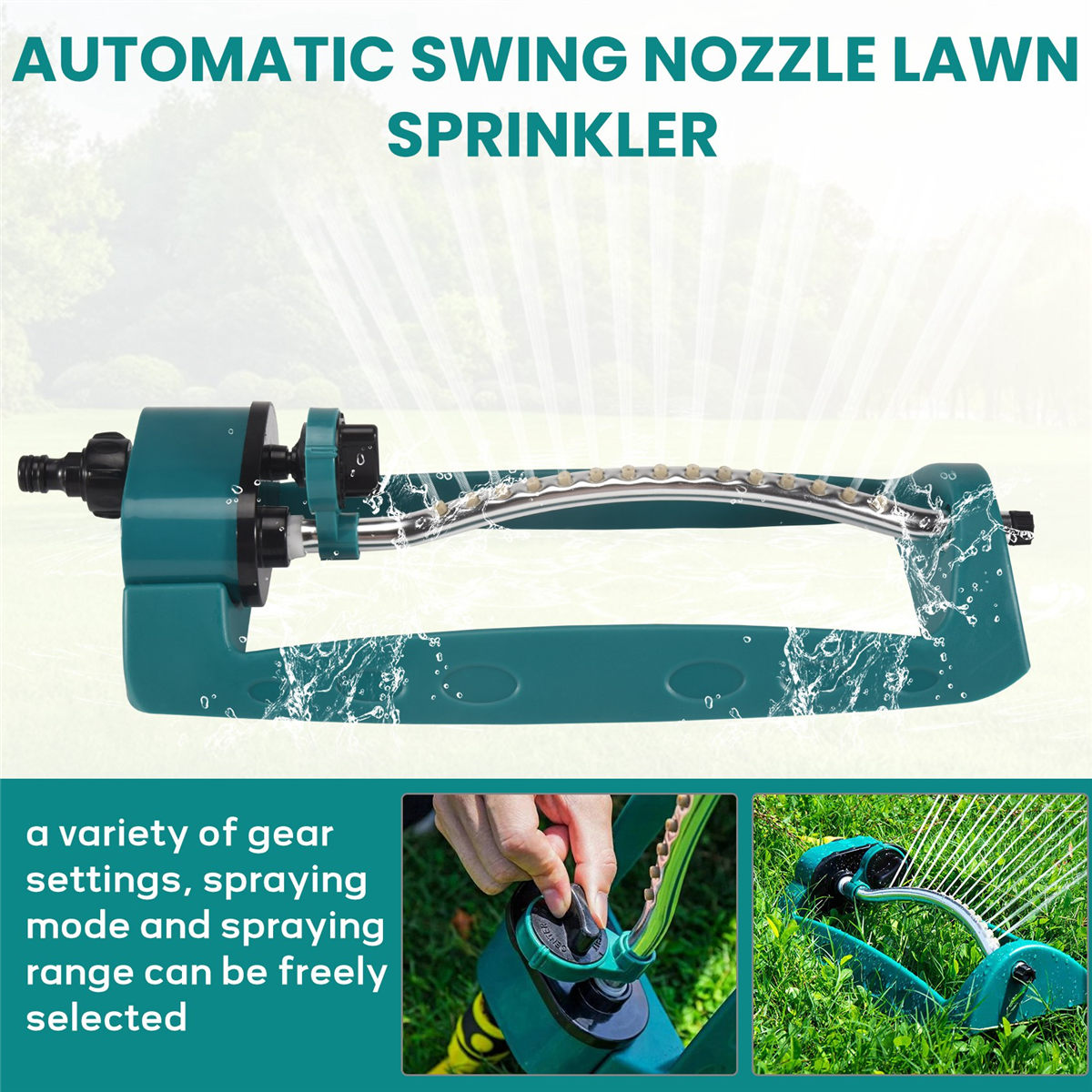 Arroseur Rotatif Réglable à 360 Arroseur De Pelouse Arrosoir De Jardin