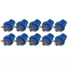 10Pcs Car Dash Instrument Base Light T5 B8.5D LED Instrument Bulb
