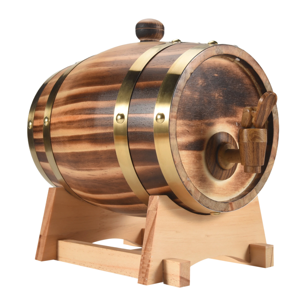 Rovere, 1,5 L / 3 L Contenitore In Rovere Con Rivestimento In Lamina Integrato, C