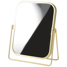 Vanity Makeup Mirror with Metal Stand Swivel Desktop Tabletop Mirror