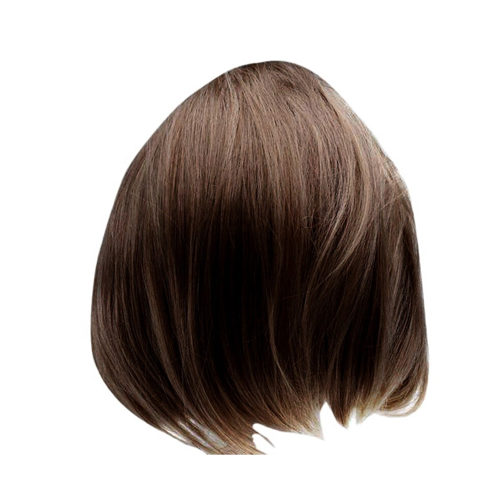 Unisex Brown Short Straight Bob Wigs Brazilian Wigs Color
