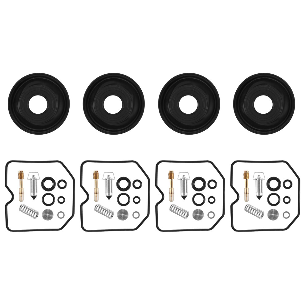 Carburetor Repair Kit Floating Needle Gasket Air Screw Diaphragm Black/Silver 4853476816585