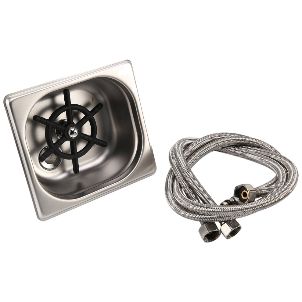 Barra Per La Pulizia Dei Vetri Con Lavabicchieri In Acciaio Inossidabile, Lavello Da Cucina