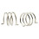 6PCS Bike Disc Brake Spring Mechanical Calipers Clamp Return Spring 5
