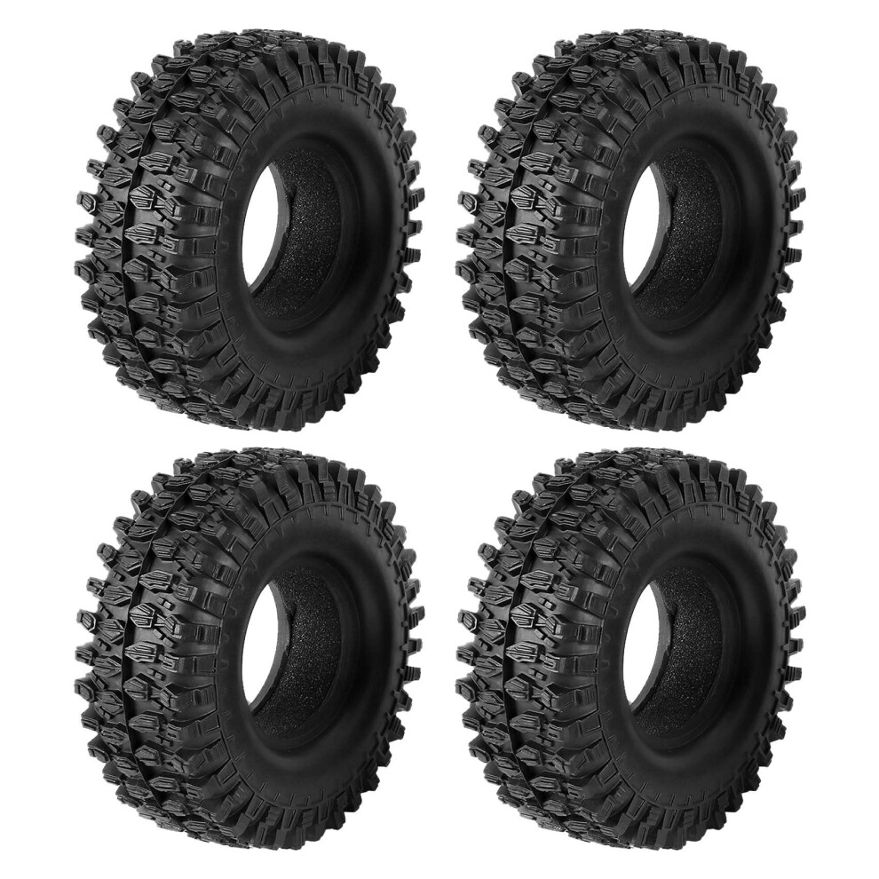 4 Pezzi Di Pneumatici In Gomma Da 1,9 Pollici 108X40MM Per Cingolati Rc 1/10