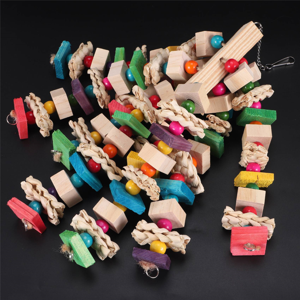 Grande Giocattolo Da Masticare Per Pappagalli - Giocattolo Che Strappa I Nodi E Blocca I Nodi Per Uccelli