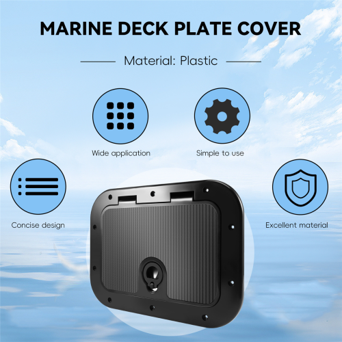 Marine Deck Plate Access Cover Pull Out Inspection Hatch with Latch 2