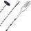 3 Pcs Extra Long Stainless Steel Mixing Spoons Spiral Pattern Bar 4