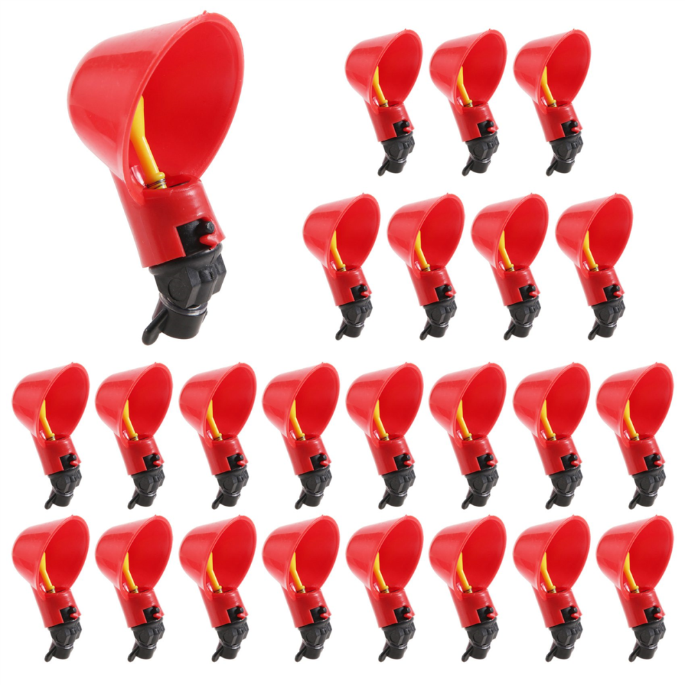 24 Pezzi Di Mangime Automatico Per Uccelli, Pollame, Polli, Pollame, Acqua