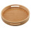 Round Serving Bamboo Wooden Tray Handle Storage Tray #1 1