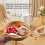 Round Serving Bamboo Wooden Tray Handle Storage Tray #1 4