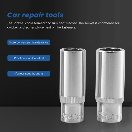 11pcs 1/4 inch Drive Deep Socket Set Socket Hex Reparatie Tool 2
