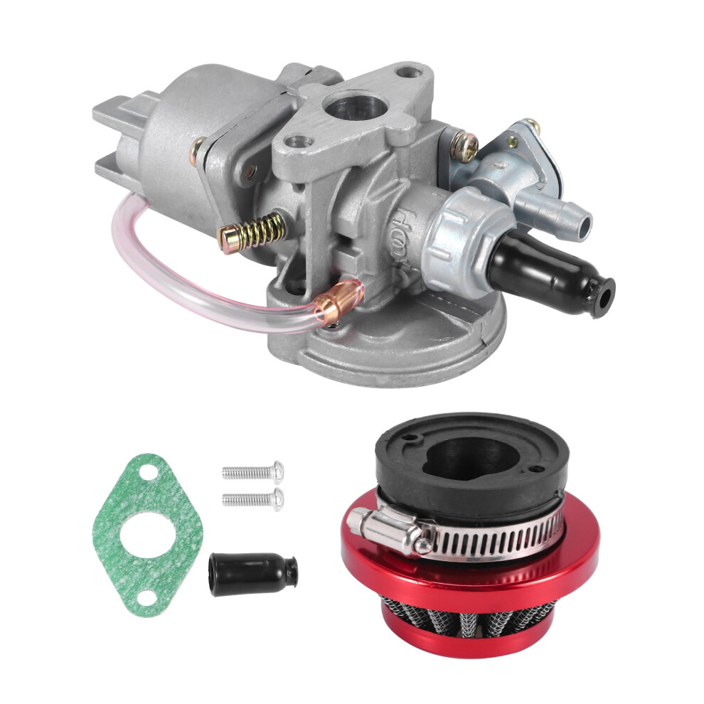 Red Carburetor + Filter + Stack For 2 Stroke 47Cc 49Cc Engine Parts