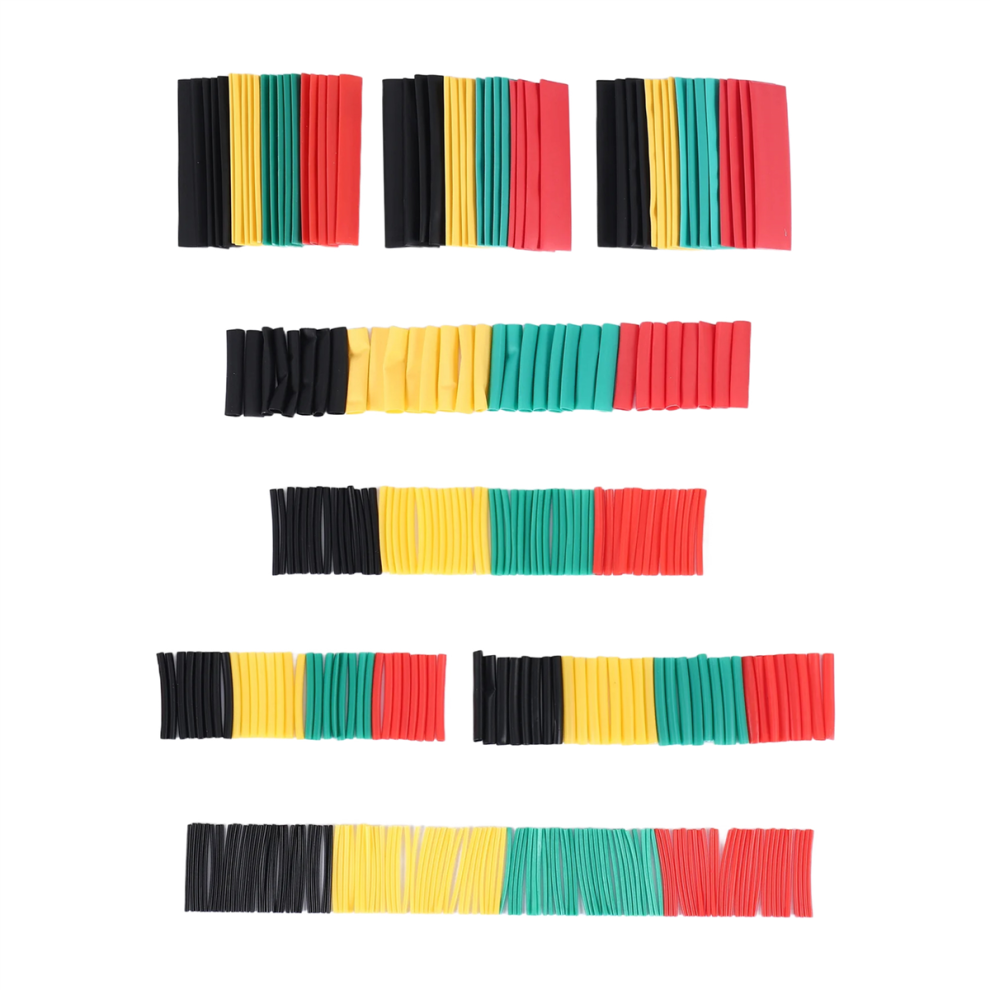 Assortiment de 328 gaines thermorétractables pour câbles électriques