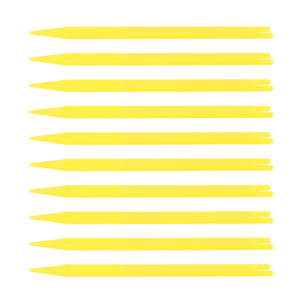 Photos - Climbing Gear 10 Pcs Yellow Plastic Fishing Net Repair Needle Shuttles Bobbin 2#