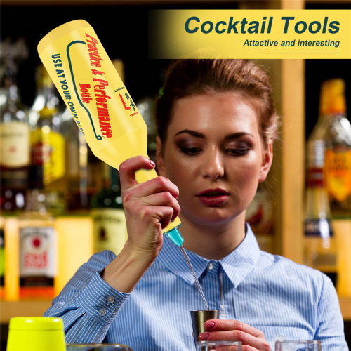 Flair Bartender Bartending Practice Bar Pub Pullo Viinicocktail-Siikari - Keltainen 2