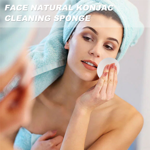 Face natural cleaning sponge - White 2