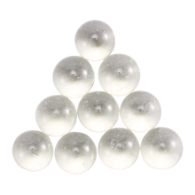 Lot de 10 billes de verre de 16 mm, boules décoratives en verre, pépites colorées, jouet transparent