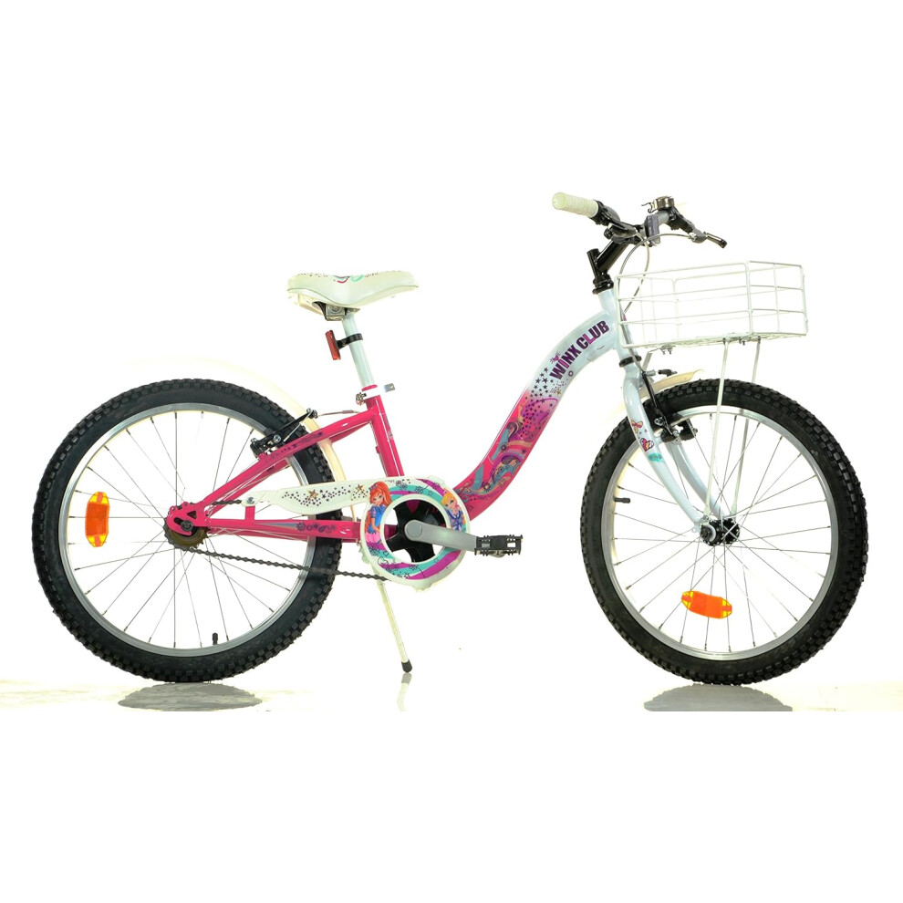Dino Bikes Dino Winx 20In Kids Bike - White/Pink