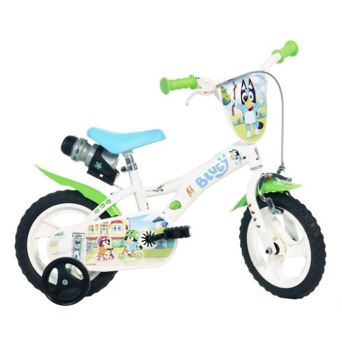 Dino Bluey 12in Kids Bike - White