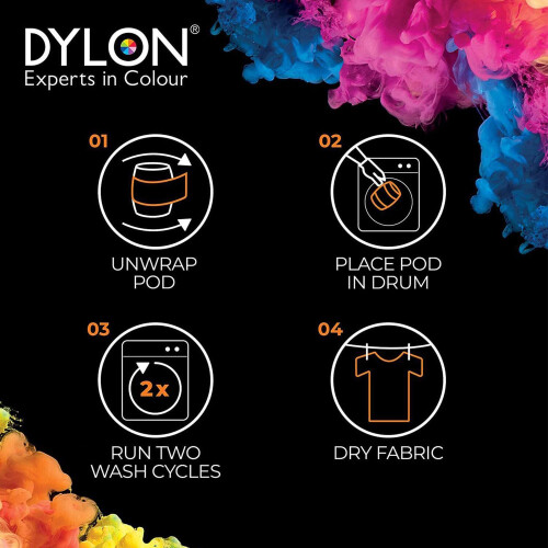 Dylon Dylon Fabric Dye Pod Multipack – Intense Black & Green Shades 2