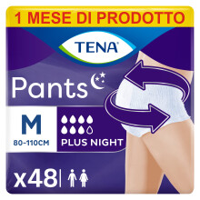 Tena Pants Plus Night M, 4 Packs of 12 Protectors