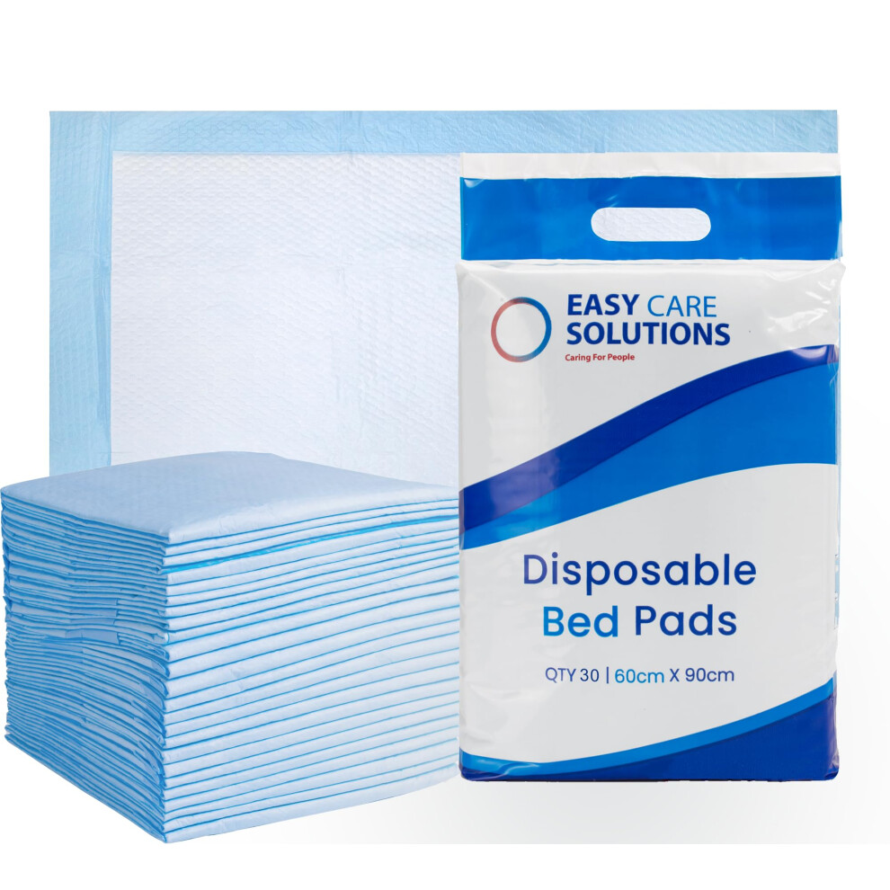 Easy Care Solutions 60 X 60 X 90 Cm Premium Disposable Incontinence Bed Pads | High Absorbency Underpads, Bed Mats, Mattress Protectors, Incontinence