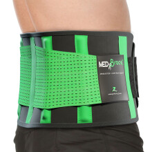 MEDiBrace Back Support Belt Back Brace for Lower Lumbar Pain Relief for Men and Women - Medical Grade Orthopaedic Waist Compression for Sciatica Nerv