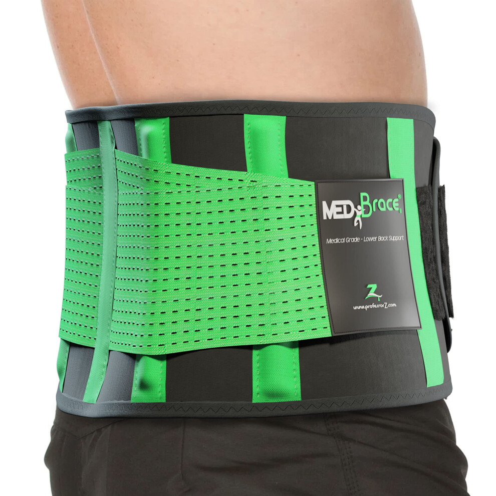 Medibrace Back Support Belt Back Brace For Lower Lumbar Pain Relief For Men And Women - Medical Grade Orthopaedic Waist Compression For Sciatica Nerv