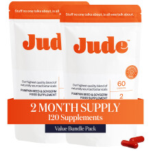 Jude Bladder Health Tablets As Seen On Dragons' Den, Science-Backed Supplement, Nourish Your Pelvic Floor, Made in The UK, Vegan & Gluten Free, Pumpk