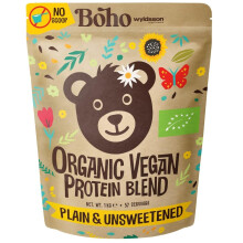 Boho Unflavoured Organic Vegan Protein Powder Blend (1kg - NO Scoop Included) Plain & Unsweetened, Organic Plant Based Protein, Dairy Free, Gluten Fr